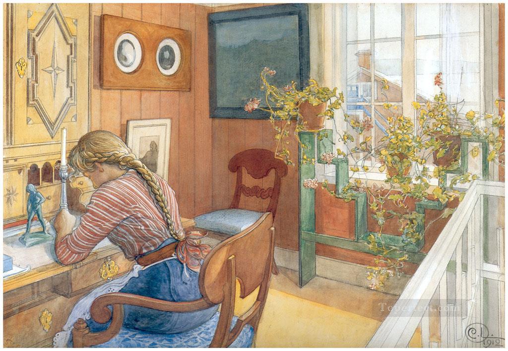 correspondence 1912 Carl Larsson Oil Paintings